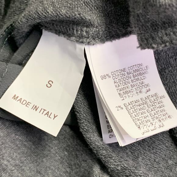 Size S Grey Cotton Blend Jersey Floral Monili Beaded Midi T-shirt Dress - Picture 6 of 7